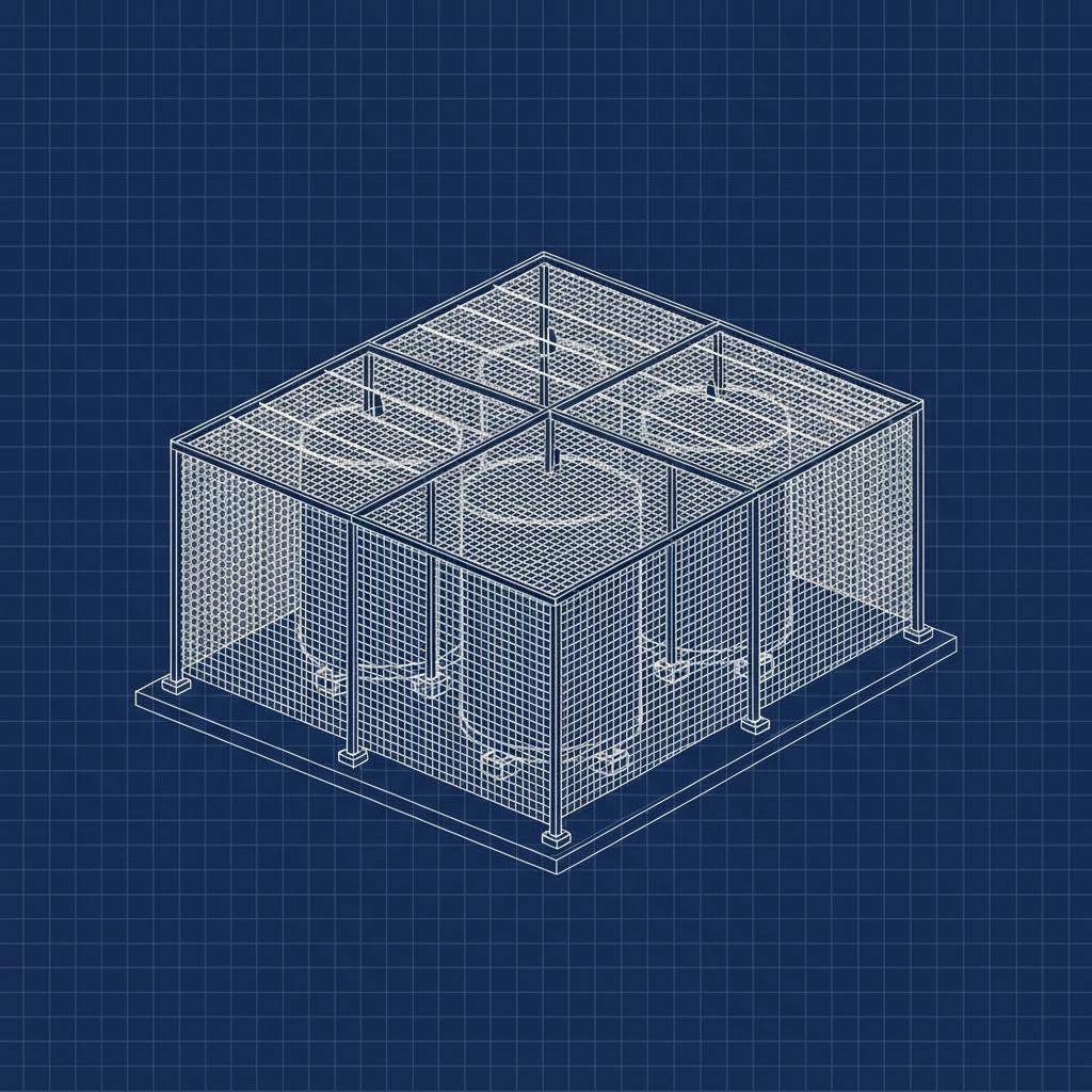 Проектирование пассивной антидроновой защиты за счет сеток в Домодедово